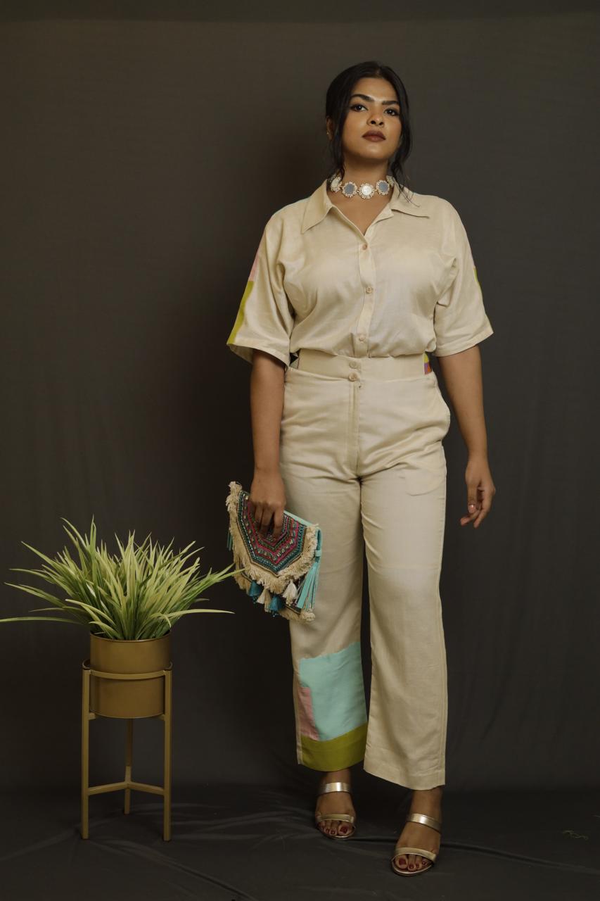 Beige Pastel Co-ord set