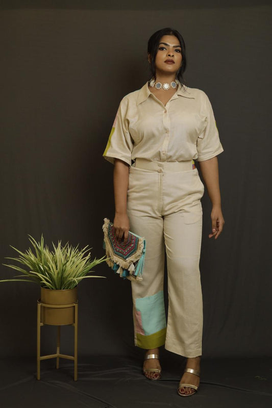 Beige Pastel Co-ord set