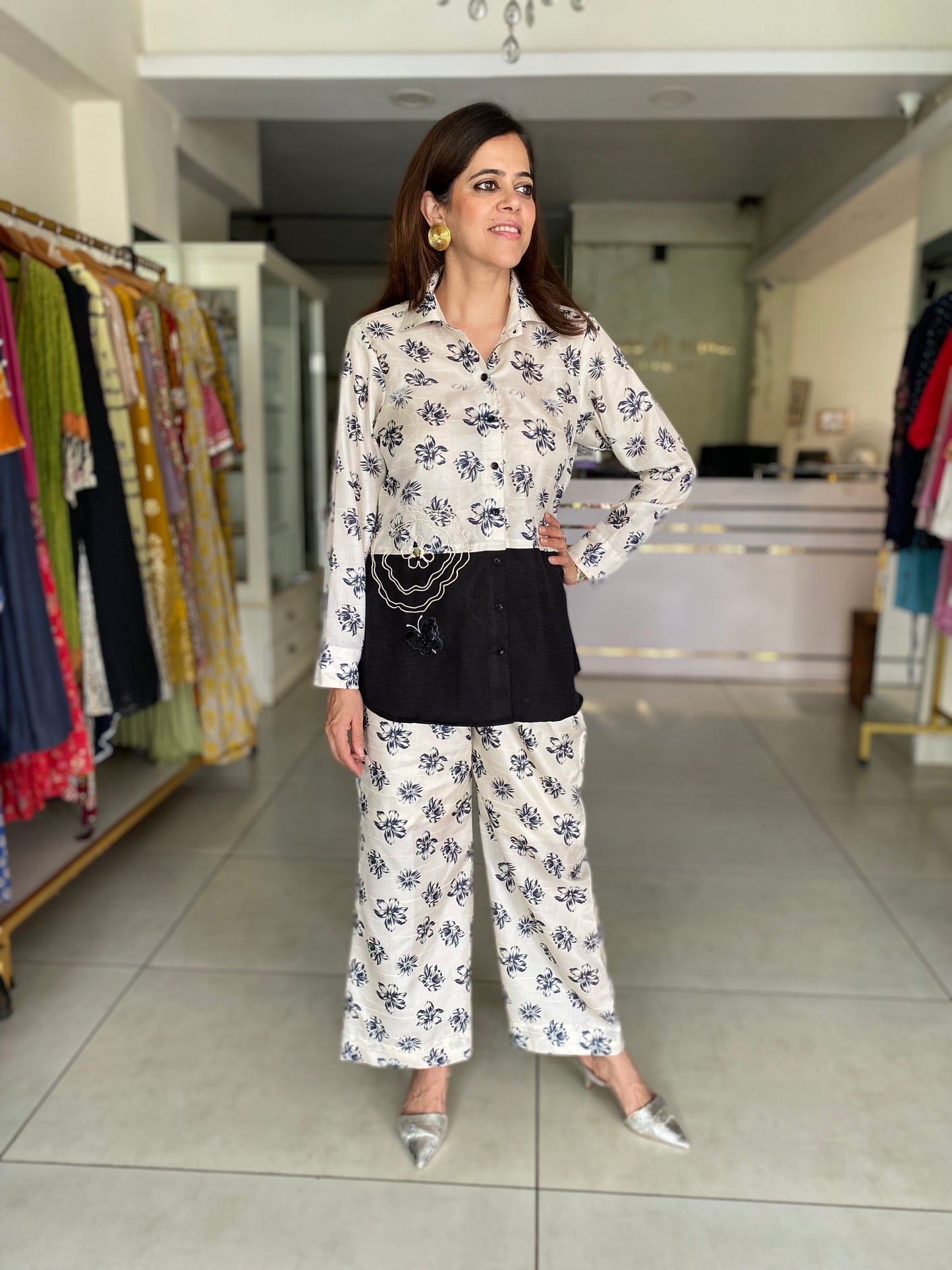 Semi crepe co-ord set