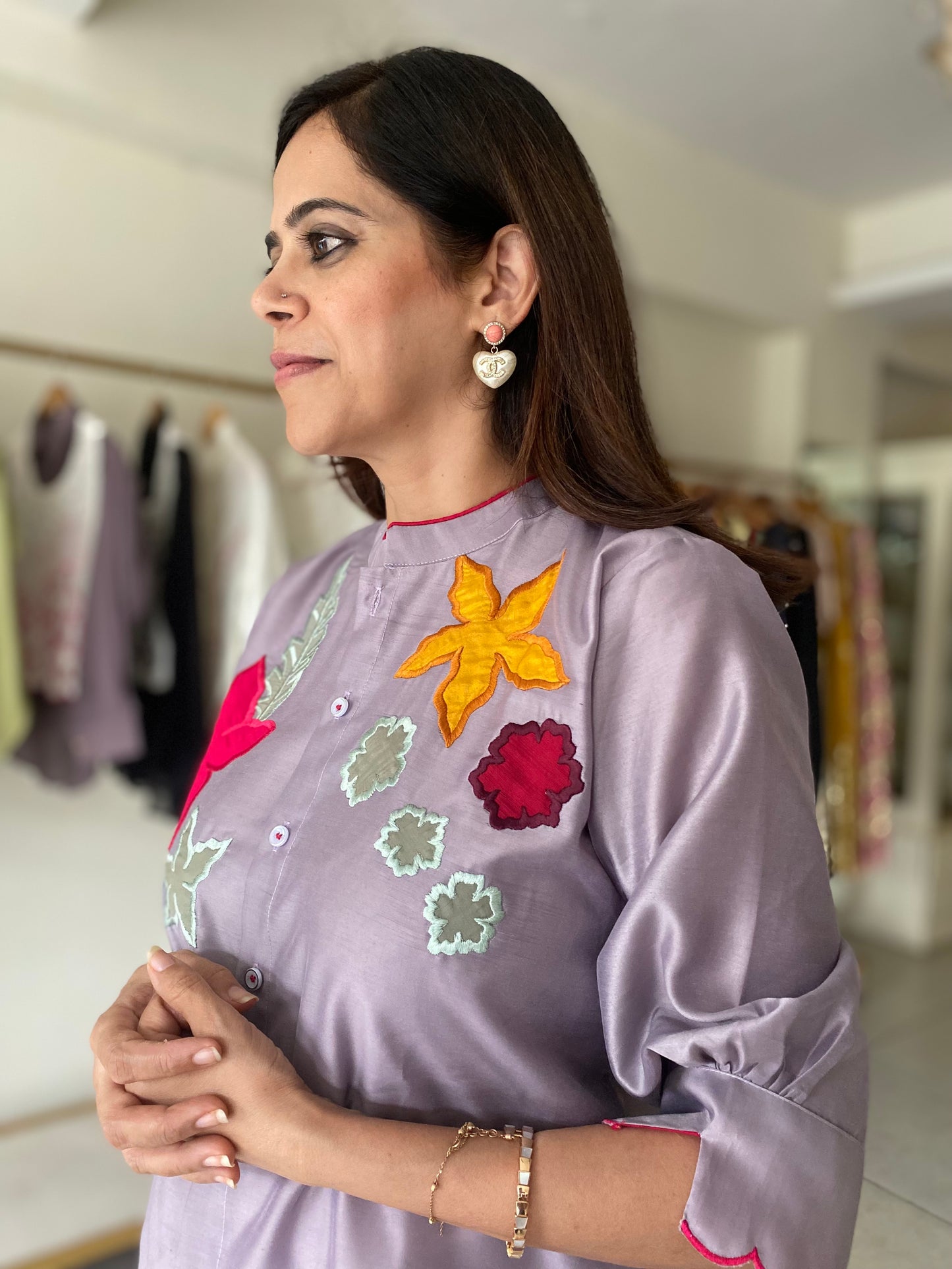 Muslin Applique Top