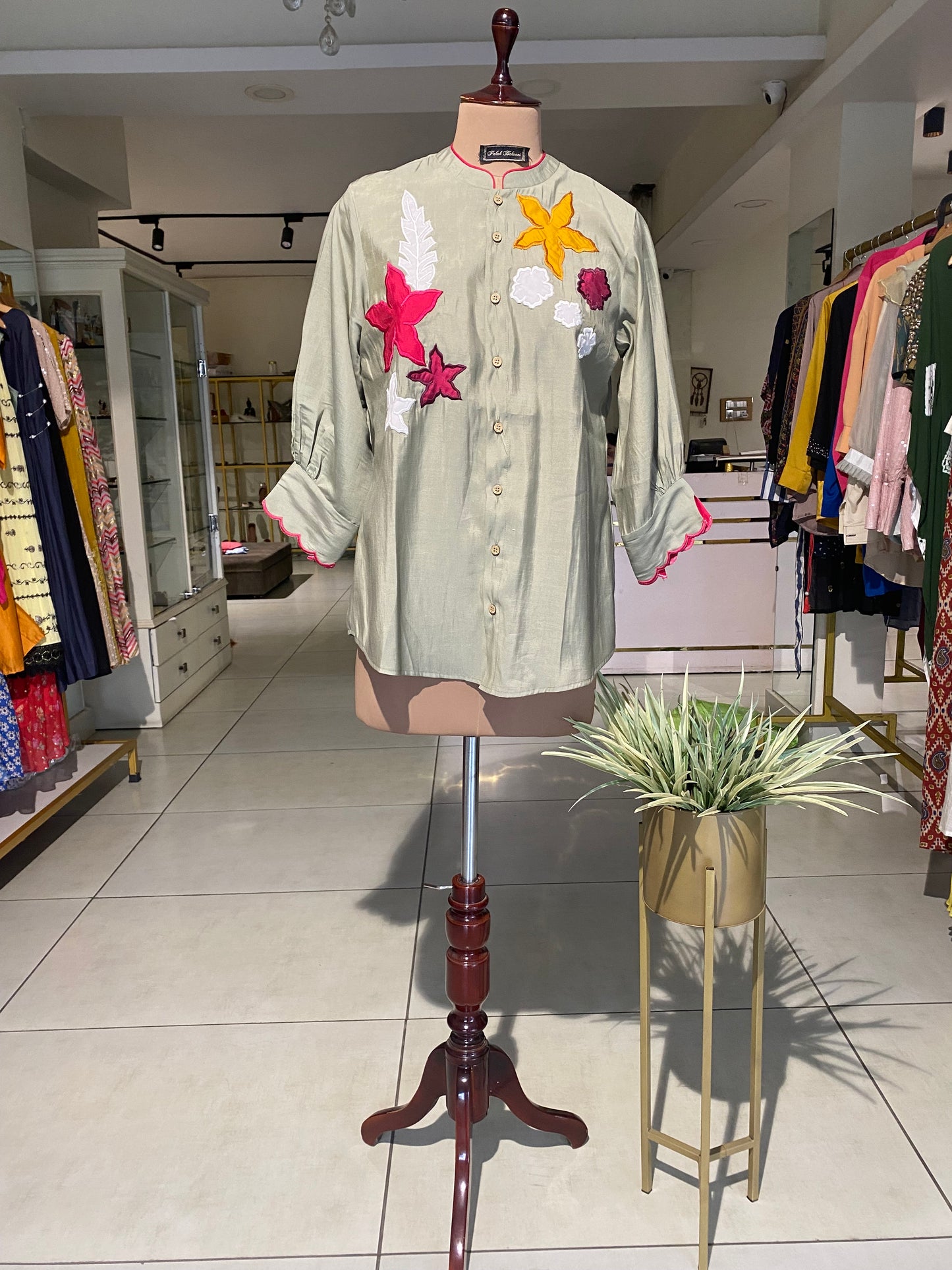 Muslin Applique Top