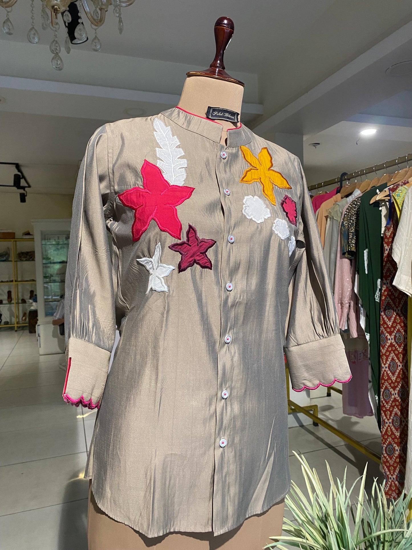 Muslin Applique Top