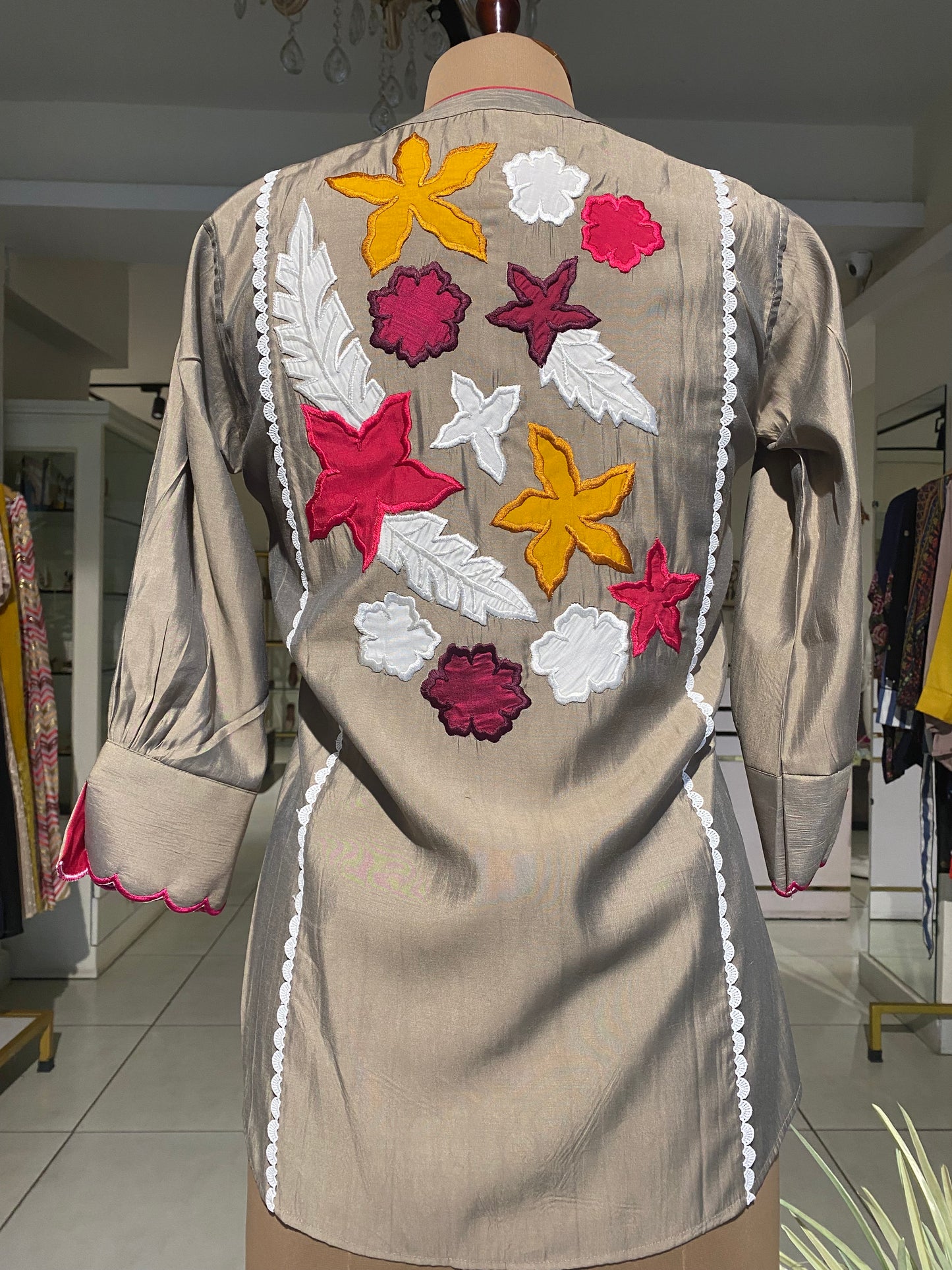 Muslin Applique Top