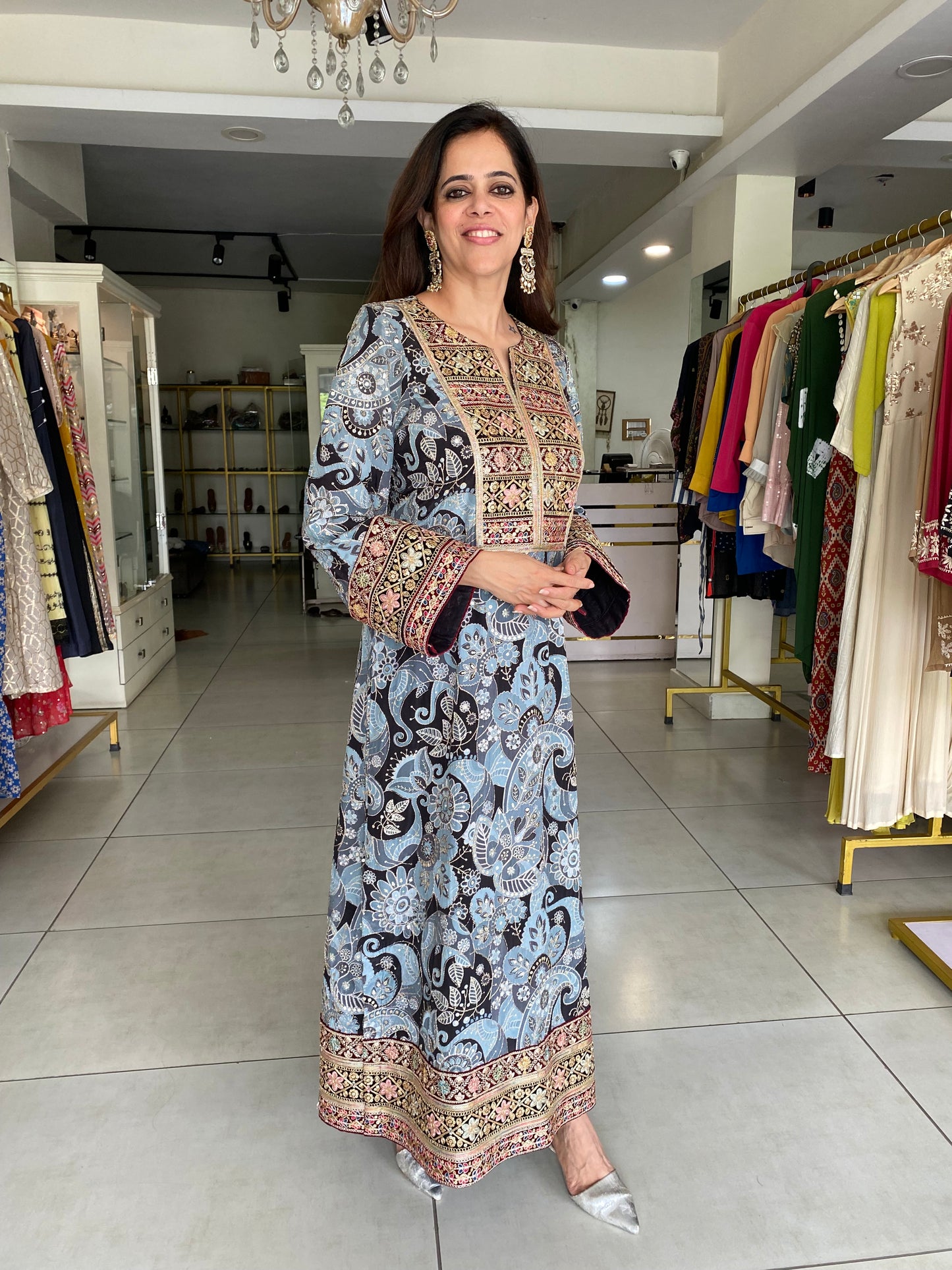 Mughal inspired heavy work kurta