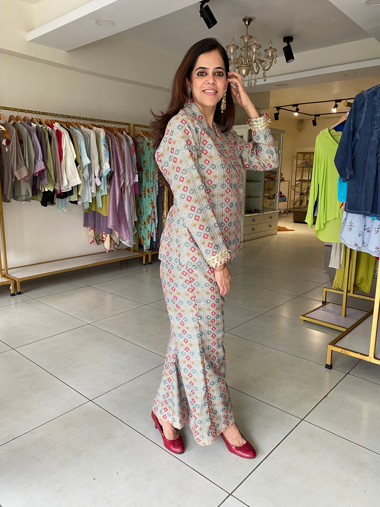 Indo Western Blazer Set