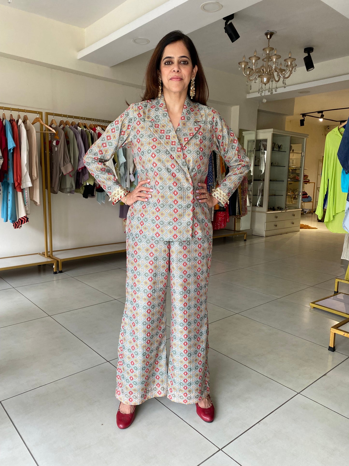 Indo Western Blazer Set