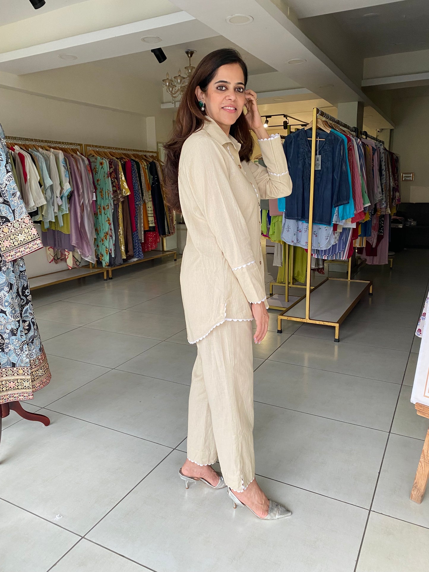 Beige Casual coord