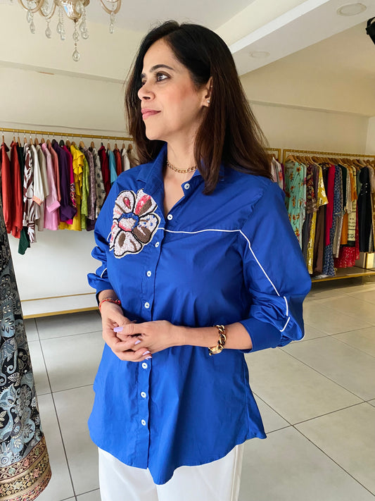 Blue chic shirt