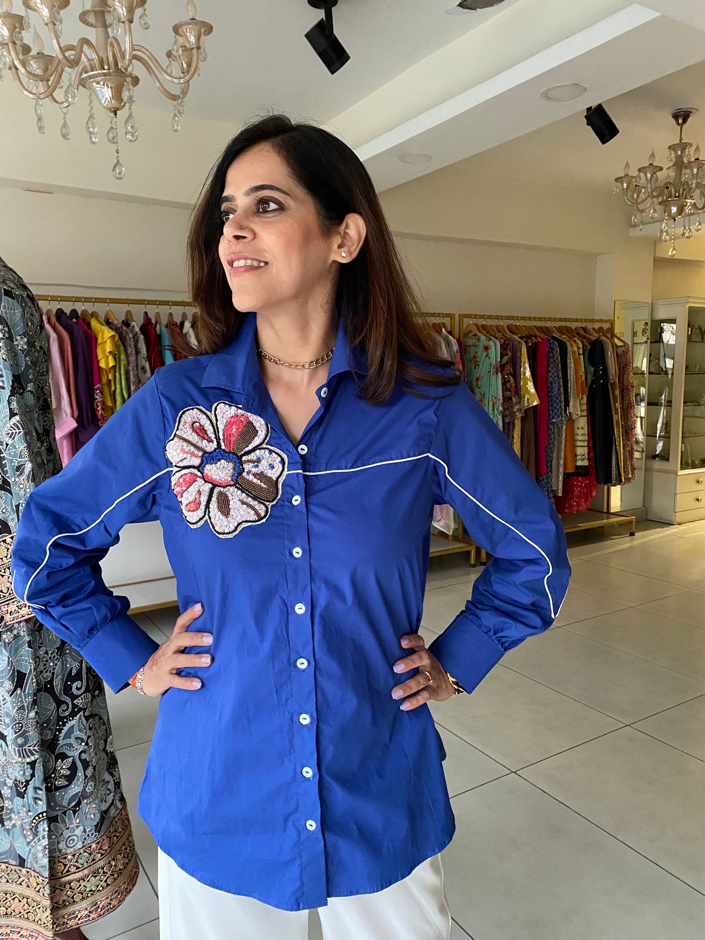 Blue chic shirt