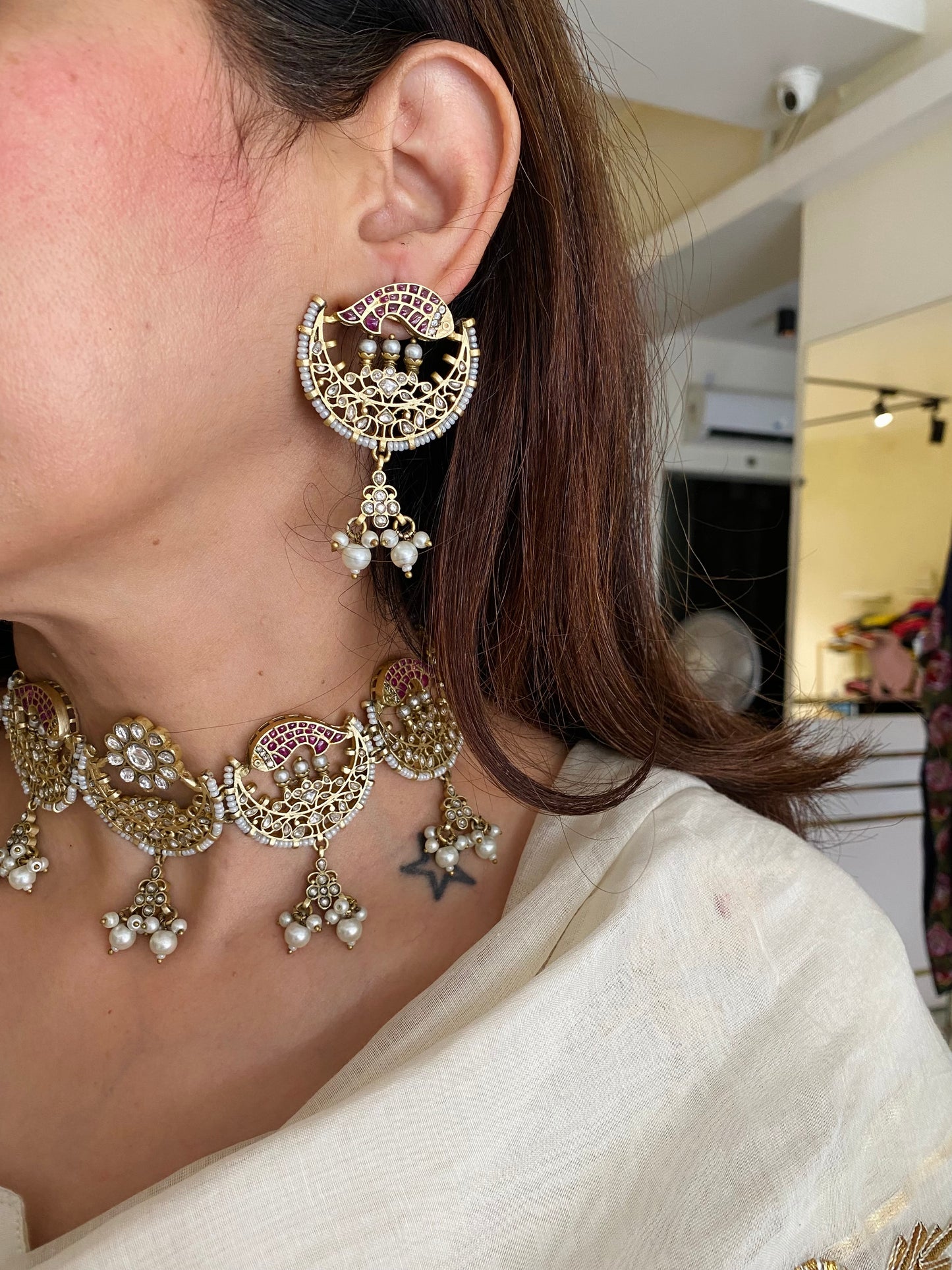 Chand antique set jadau
