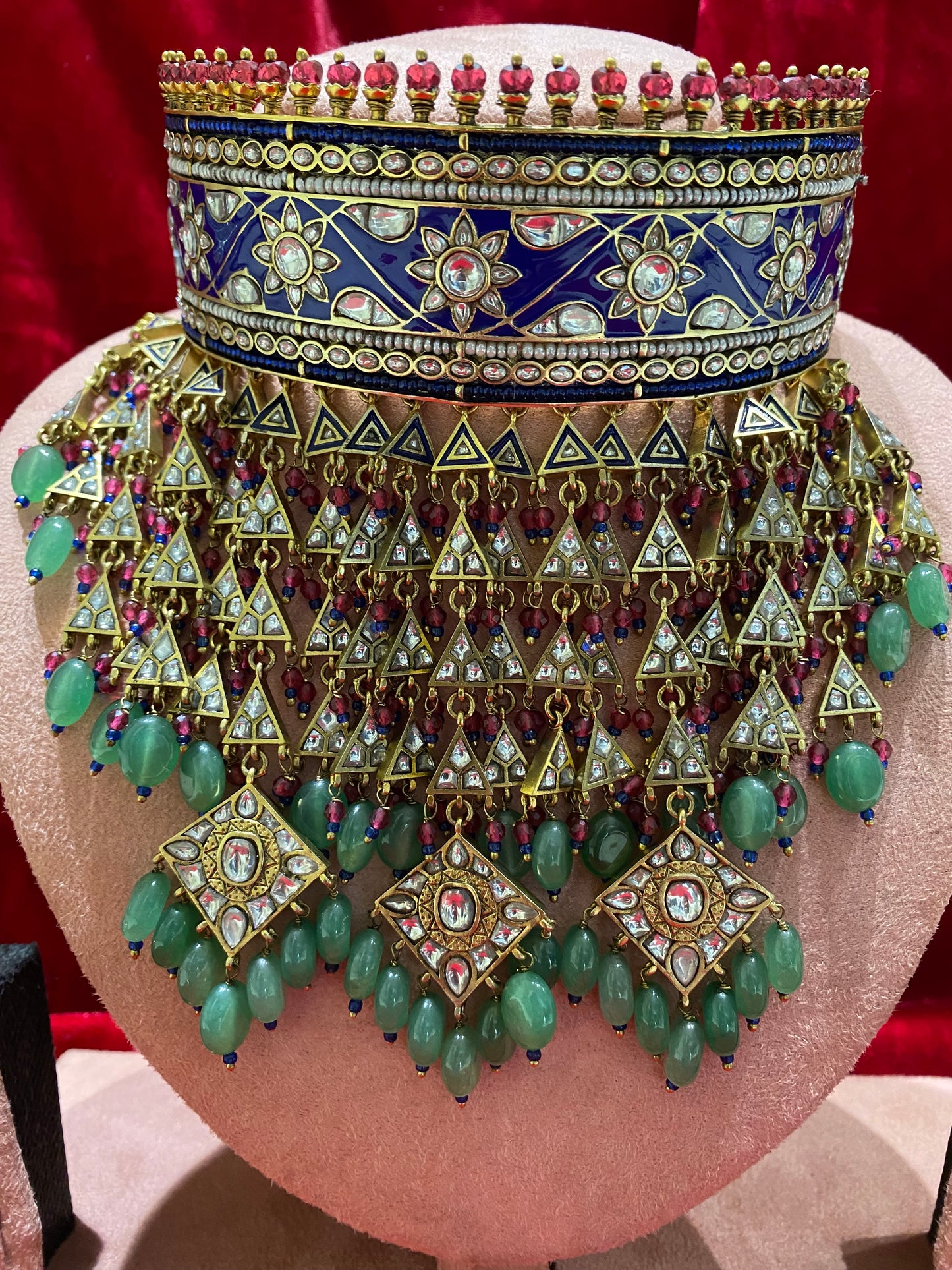 Maharani Uncut Daimond Necklace Set