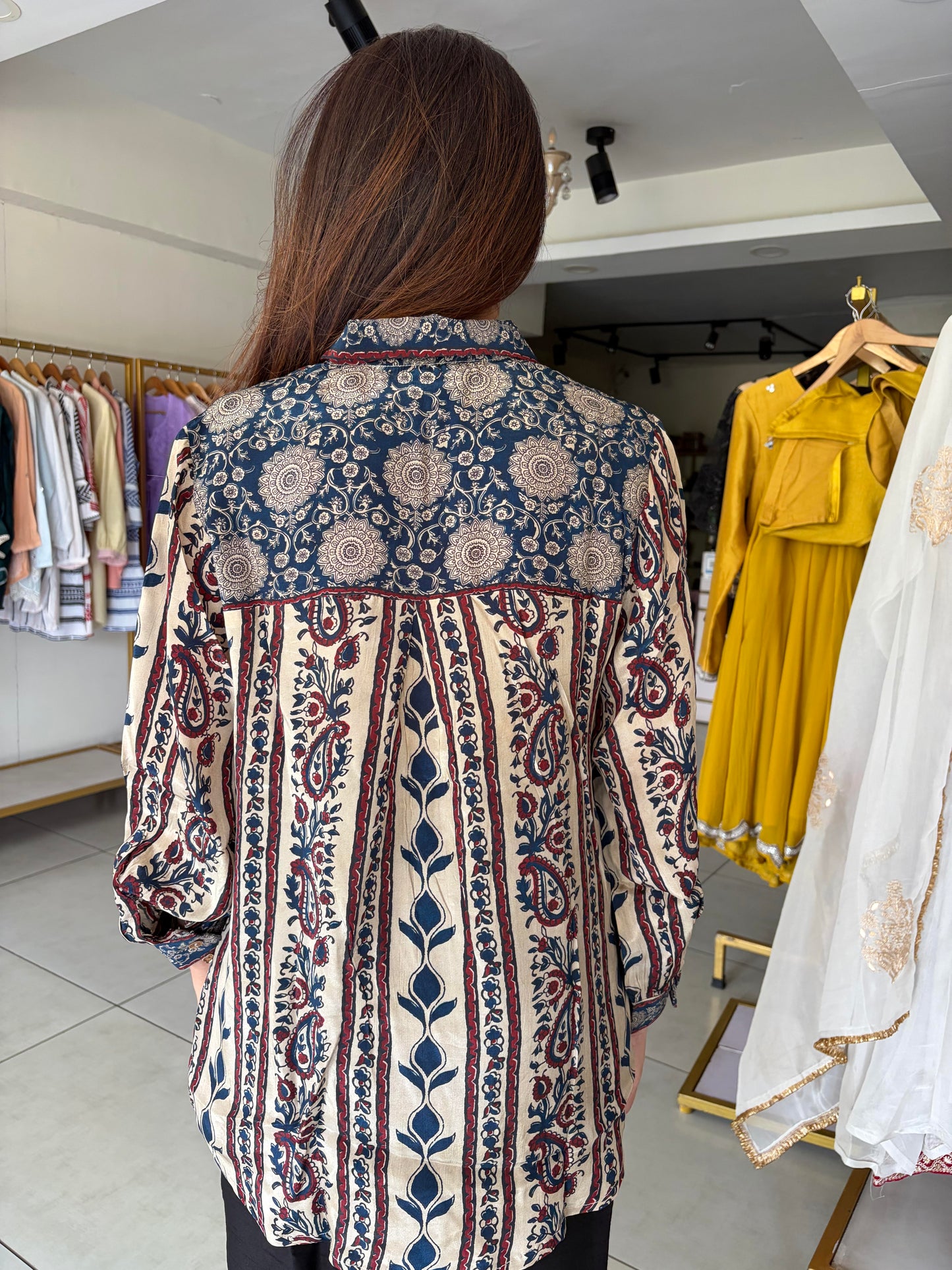 Ajrak Print Shirt