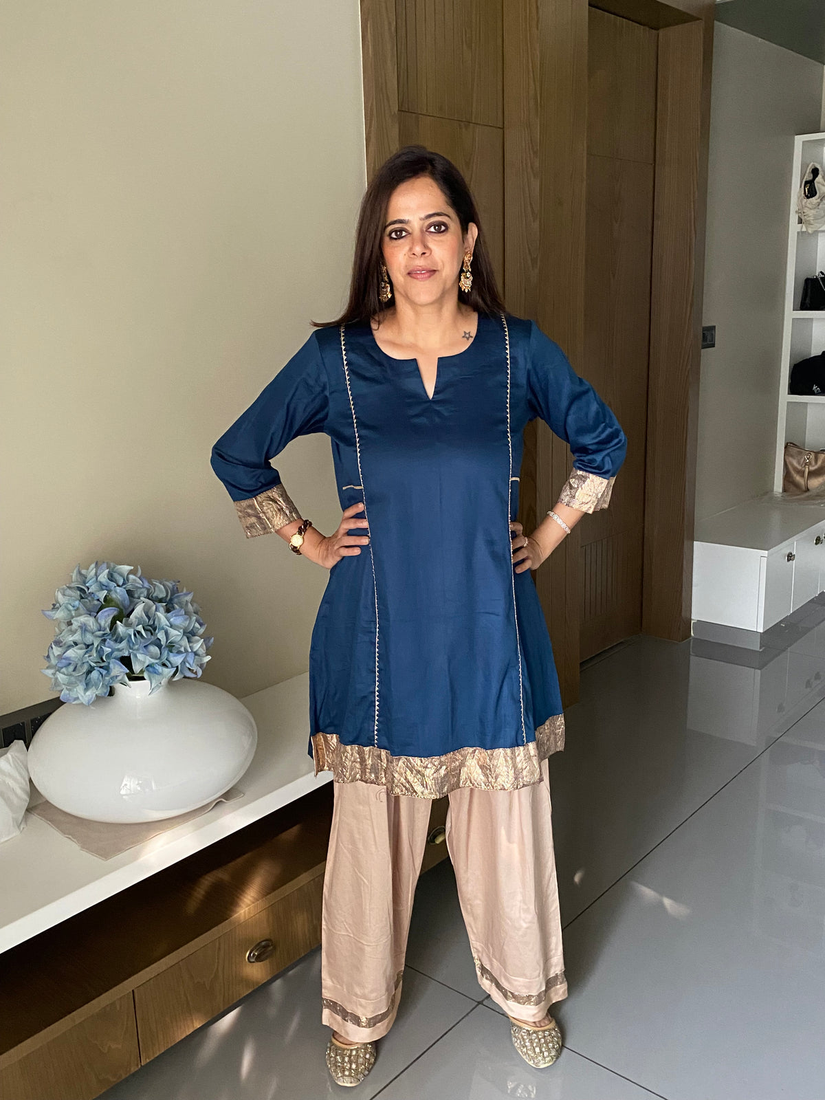 Gota kali kurta set