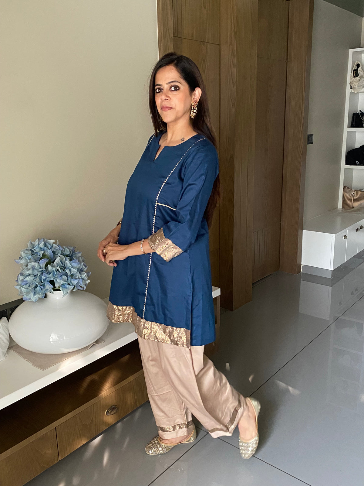Gota kali kurta set