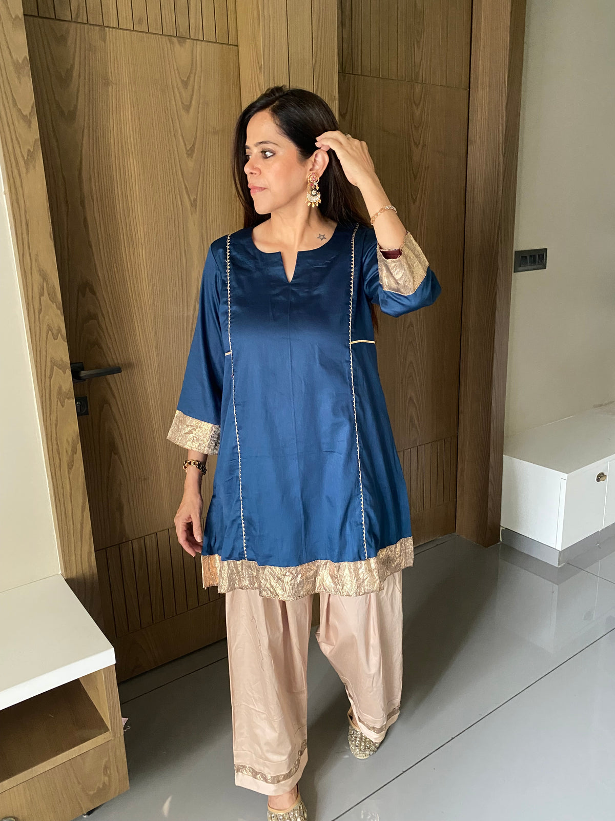 Gota kali kurta set