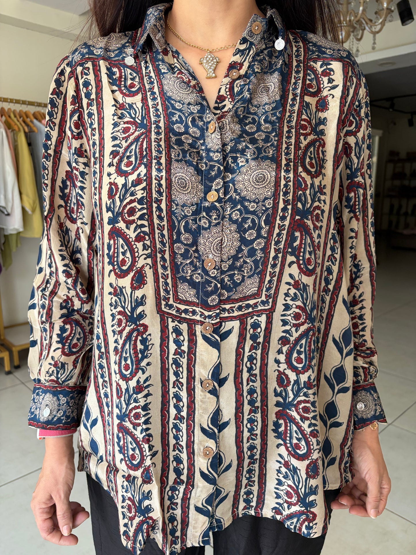 Ajrak Print Shirt