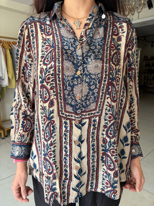 Ajrak Print Shirt