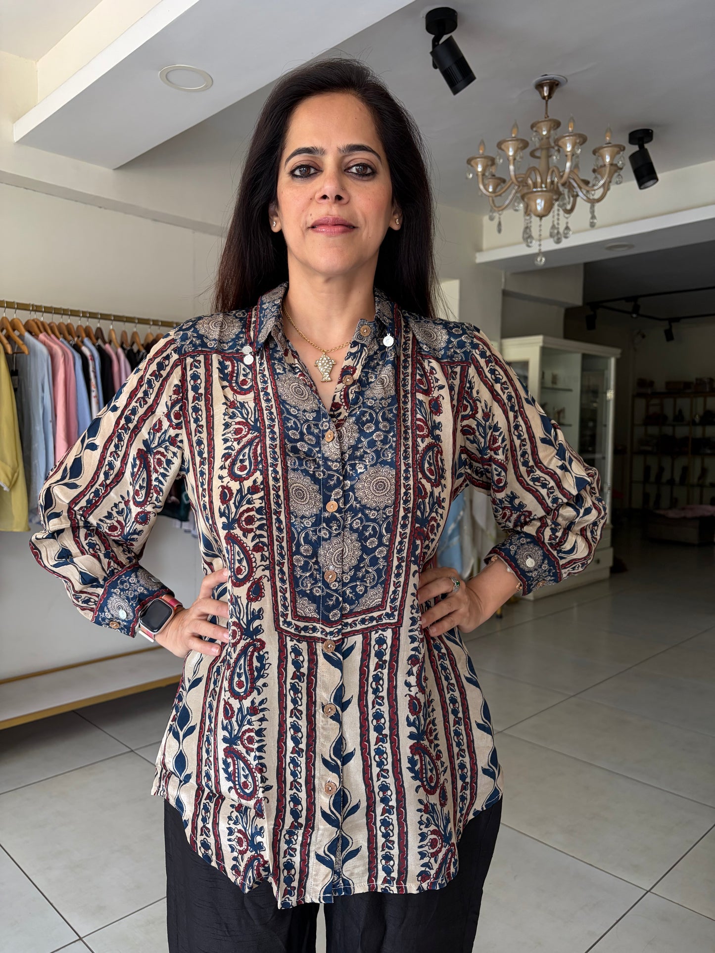 Ajrak Print Shirt