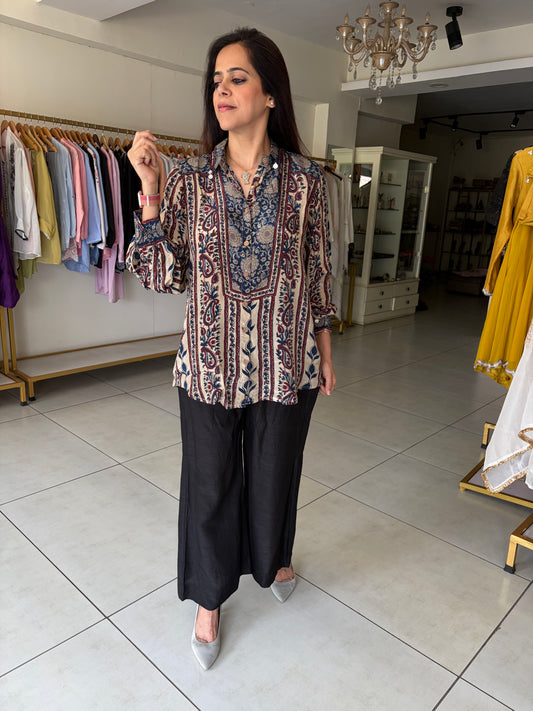 Ajrak Print Shirt