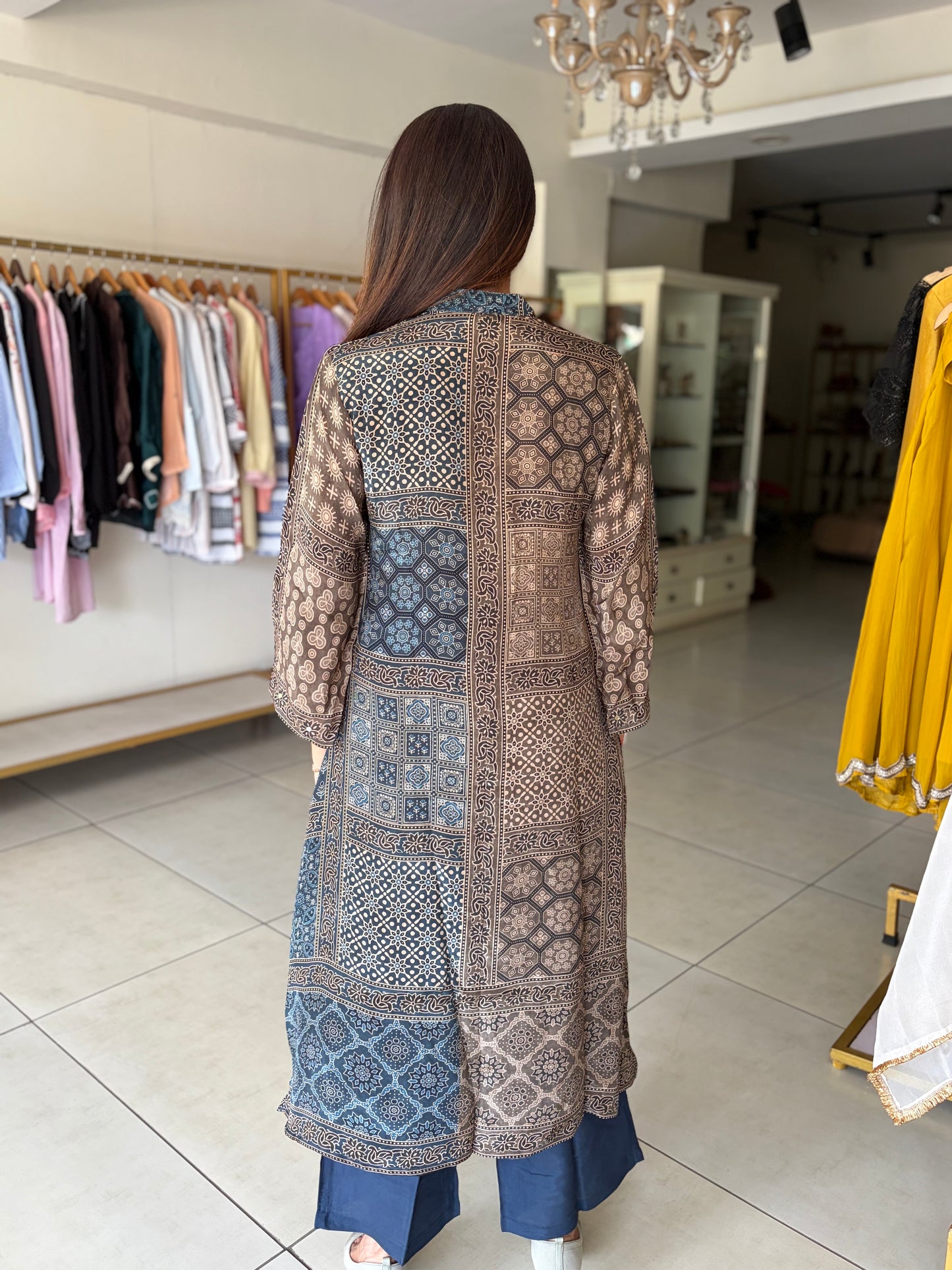 Ajrak print Coord set