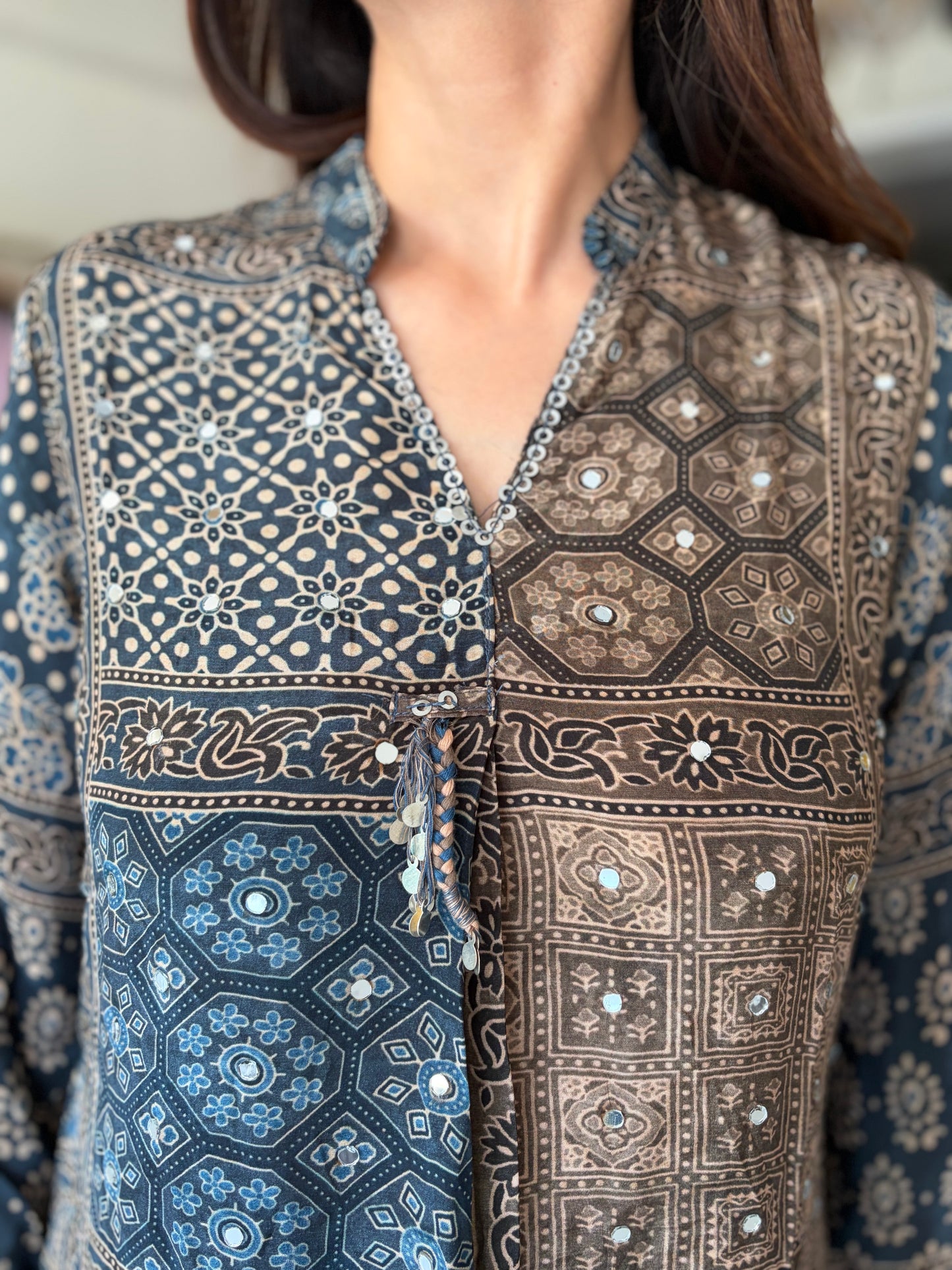 Ajrak print Coord set