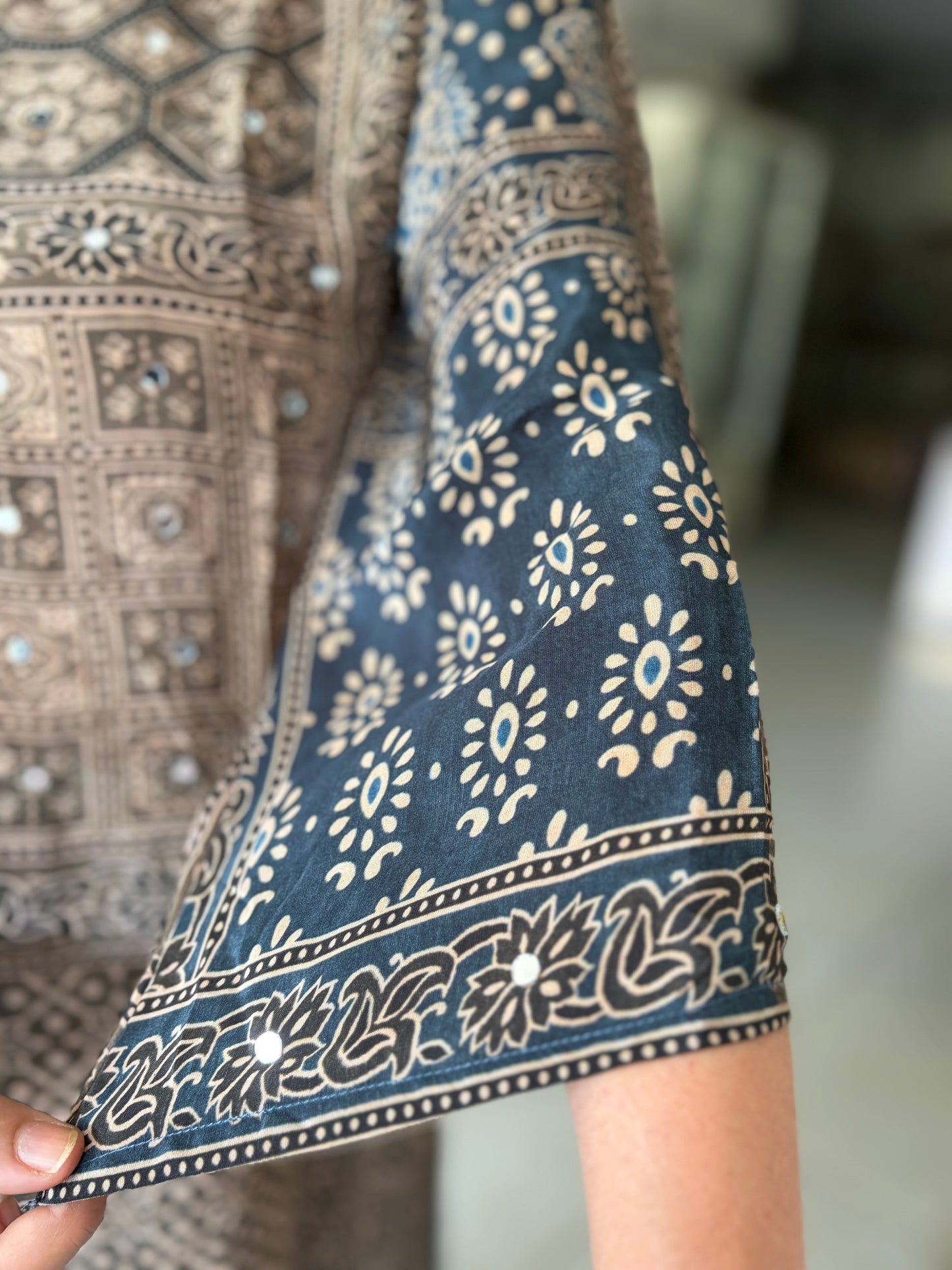 Ajrak print Coord set