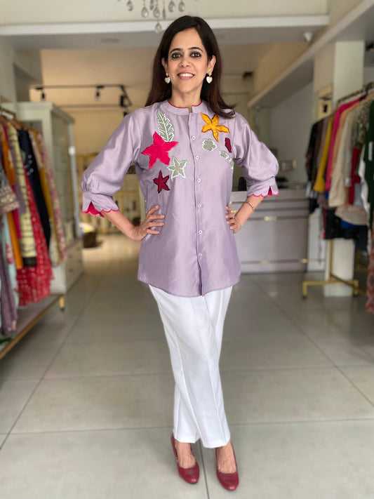 Muslin Applique Top