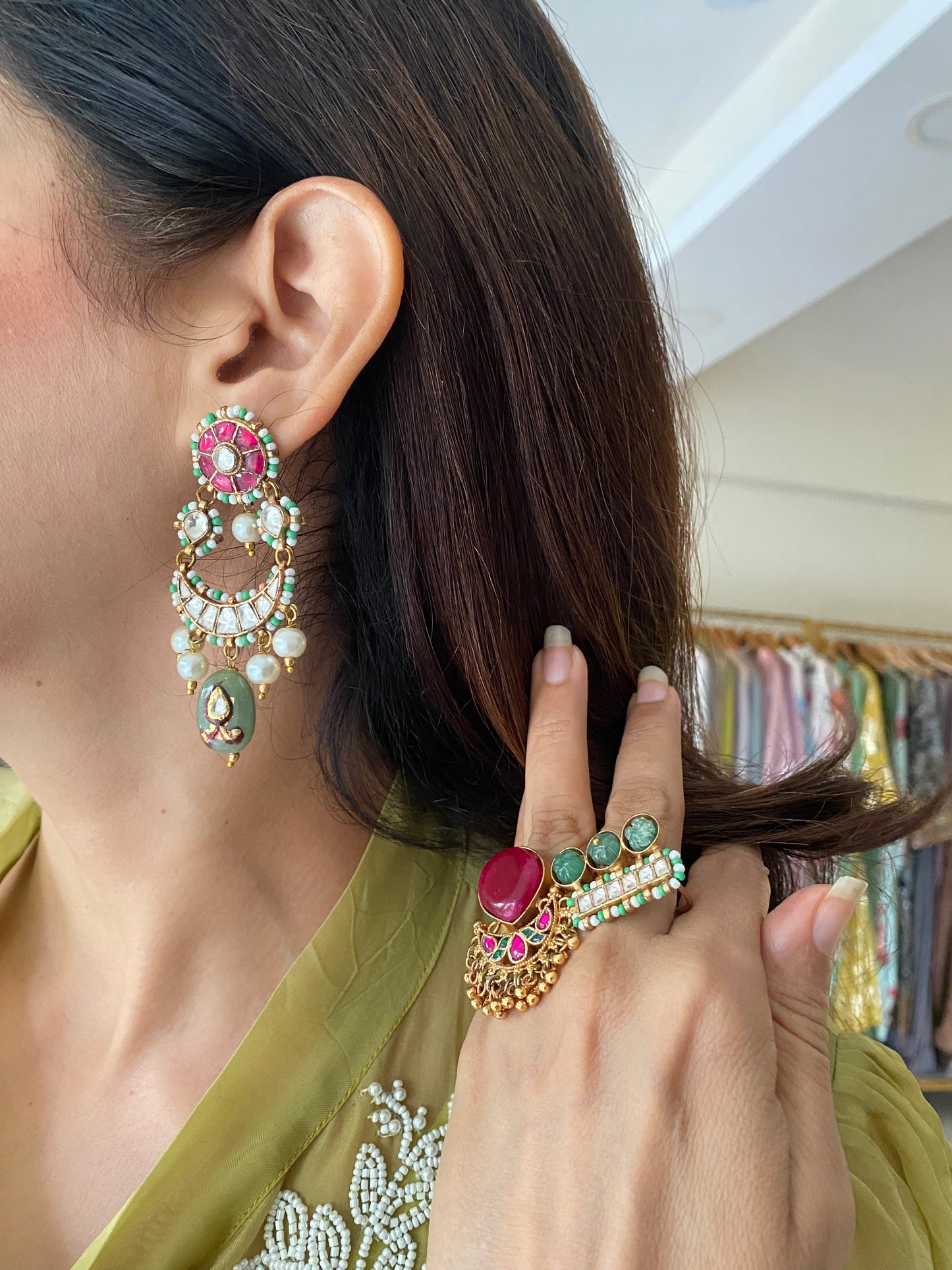 Chandralekha earrings