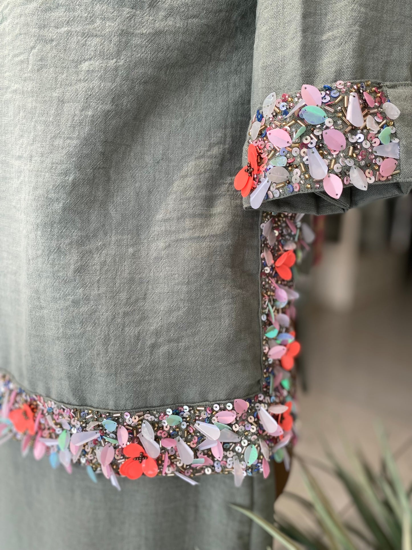 Beige Hand Work coordset