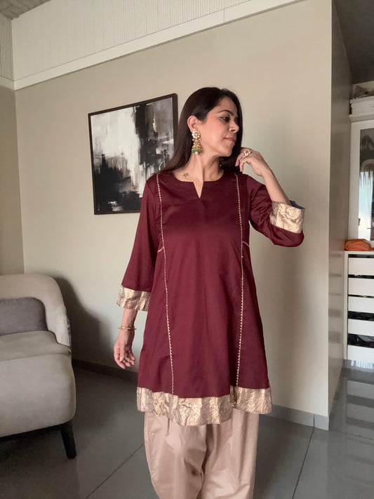Gota kali kurta set