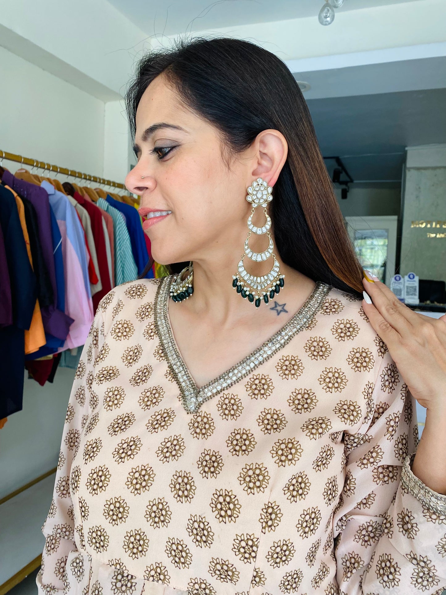 Maharani Polki Drops