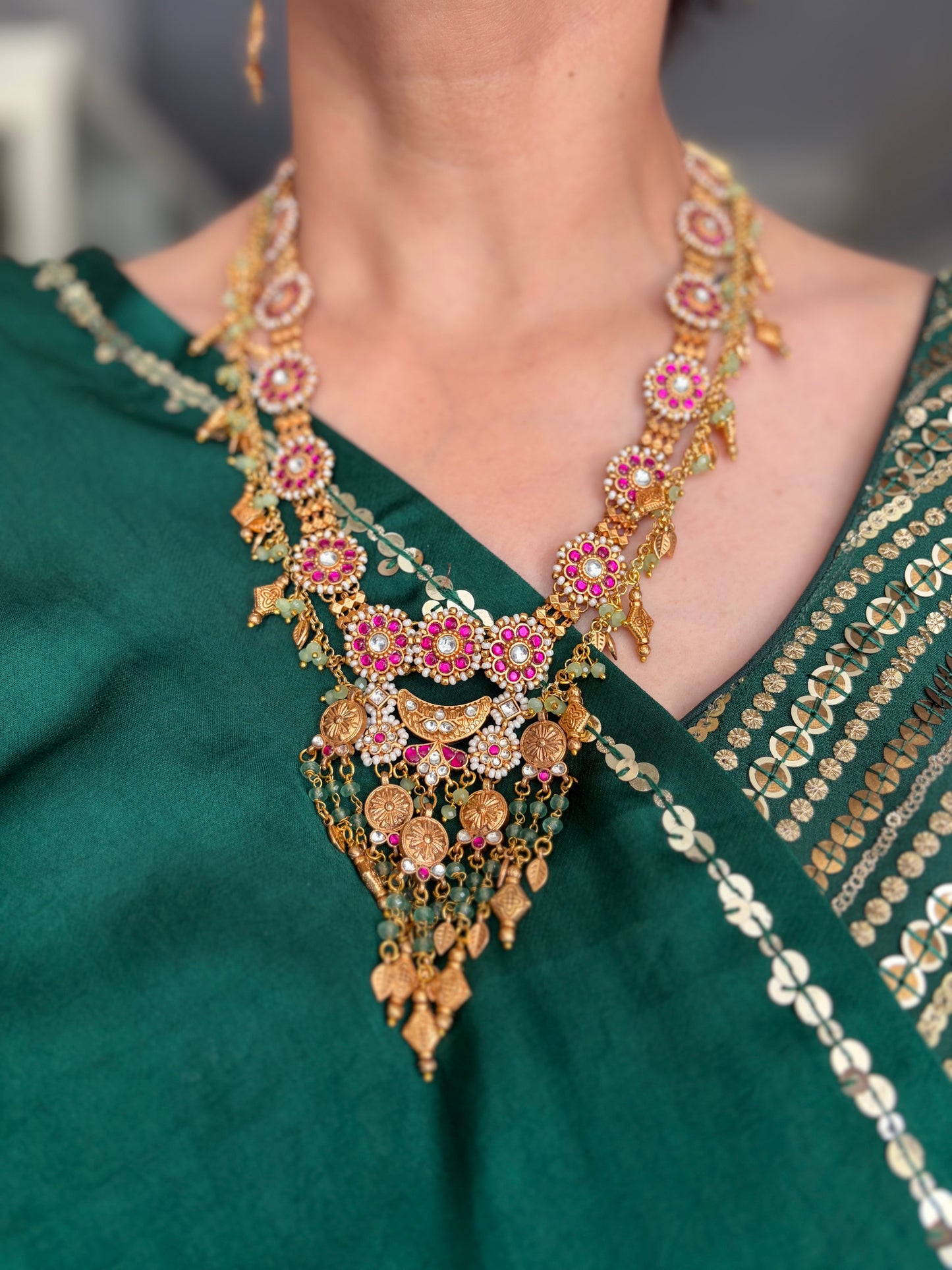 Jadau Long Necklace