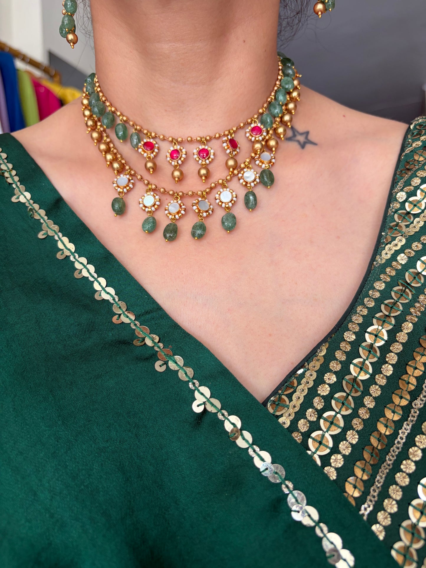 Layered Jadau Necklace