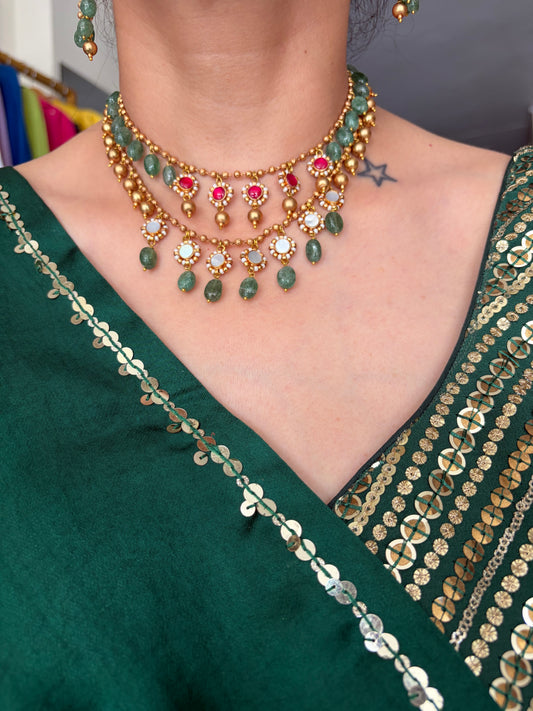 Layered Jadau Necklace