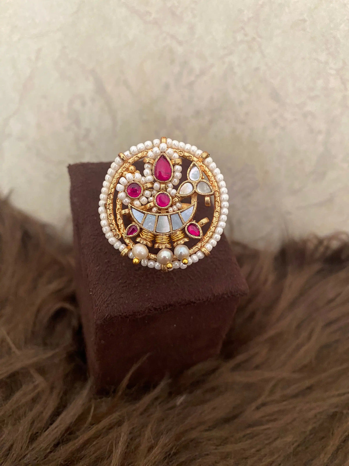 Ruhani Jadau Ring