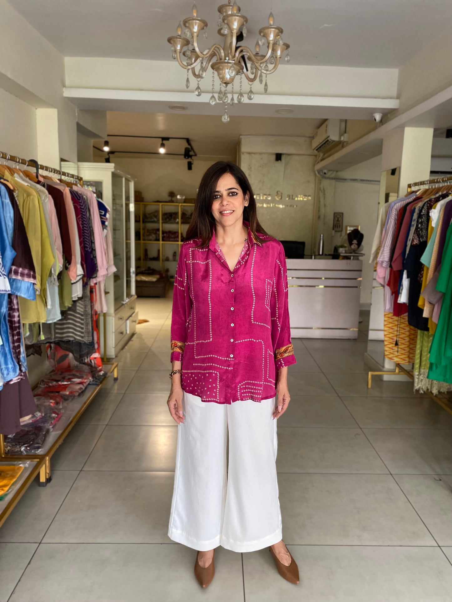 Bandhani kalamkari Shirts