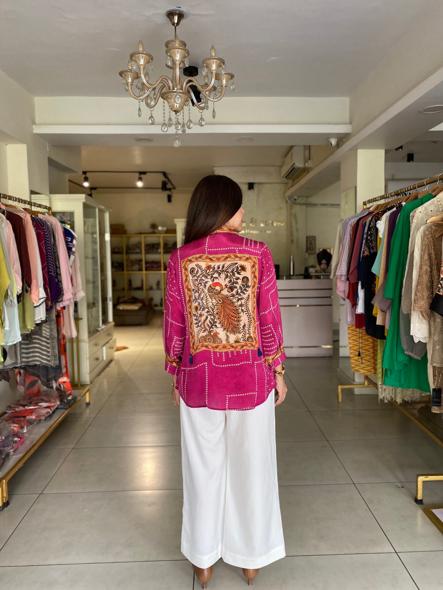 Bandhani kalamkari Shirts