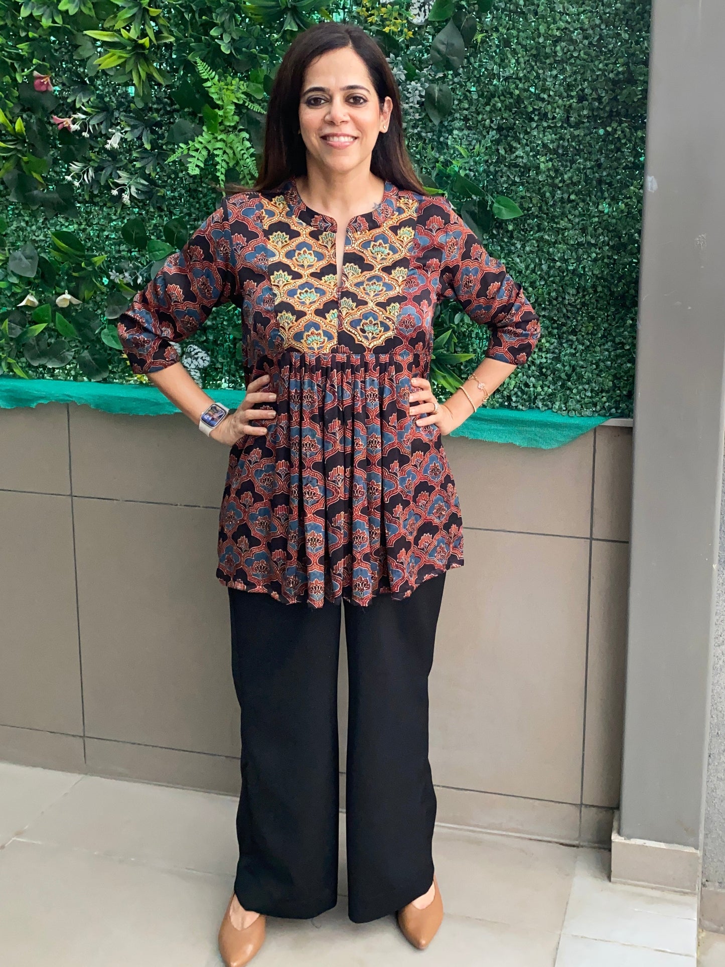 Rangrez peplum top