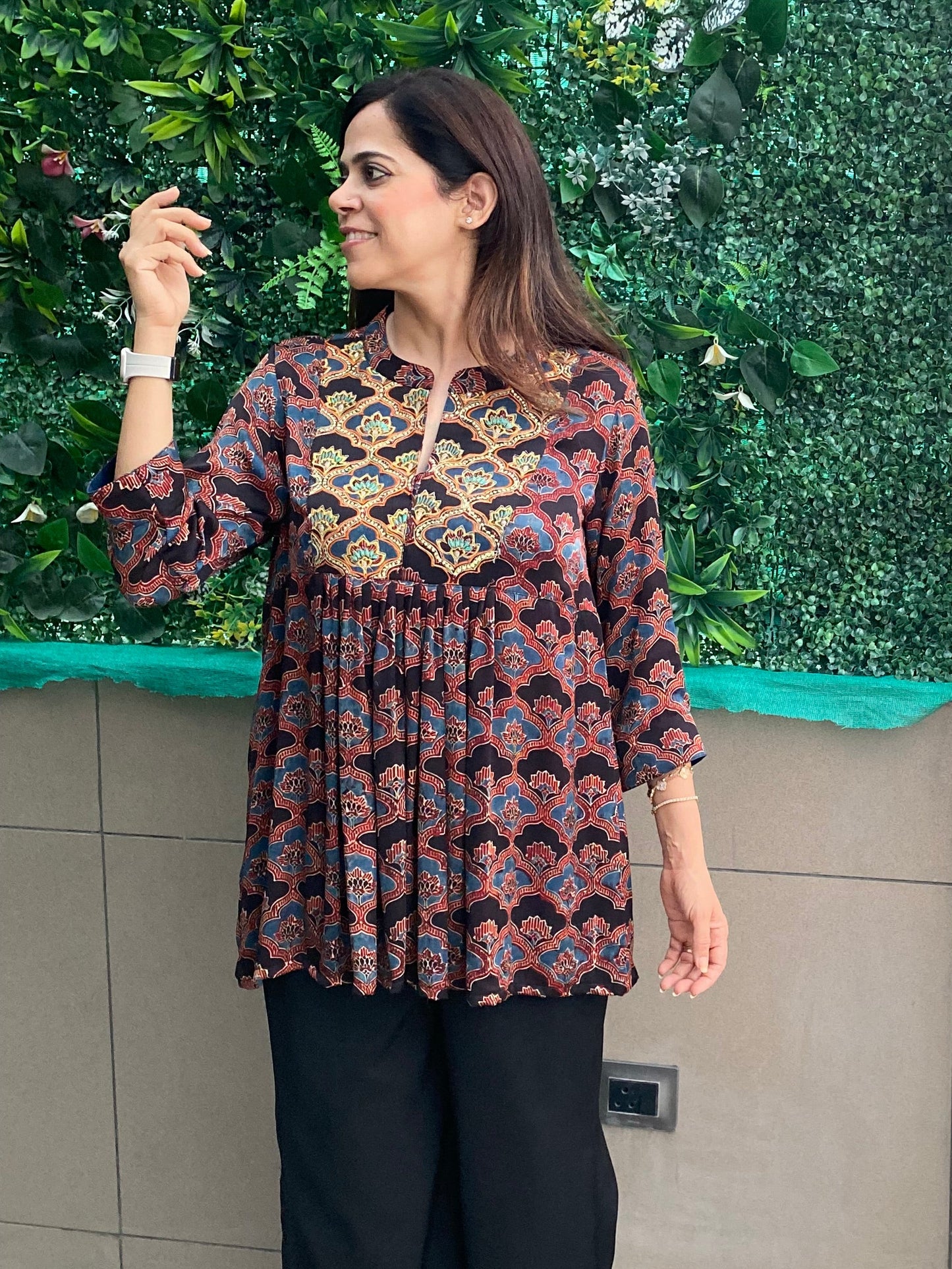 Rangrez peplum top
