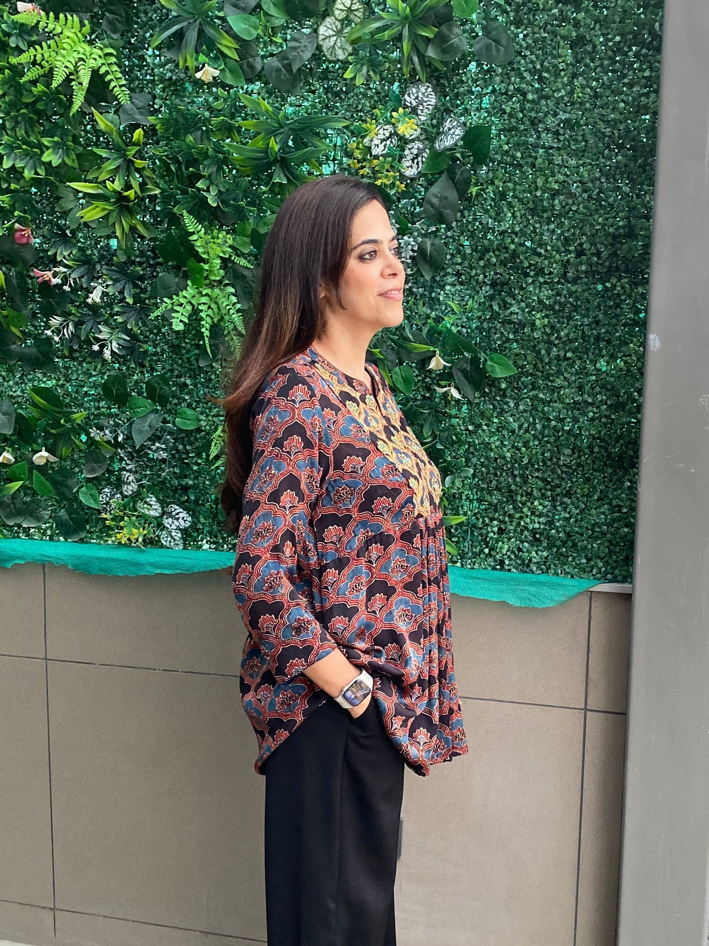 Rangrez peplum top