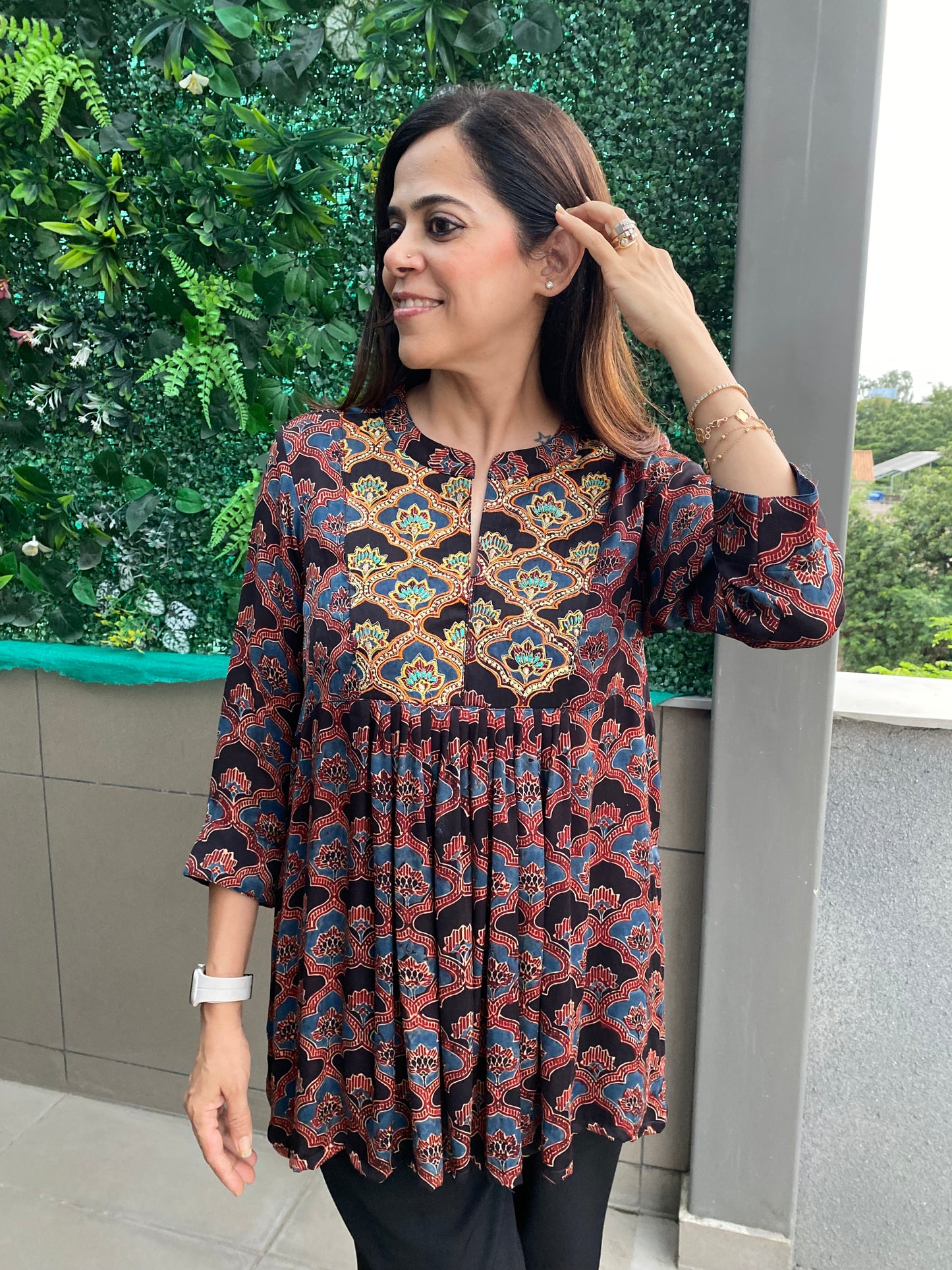 Rangrez peplum top