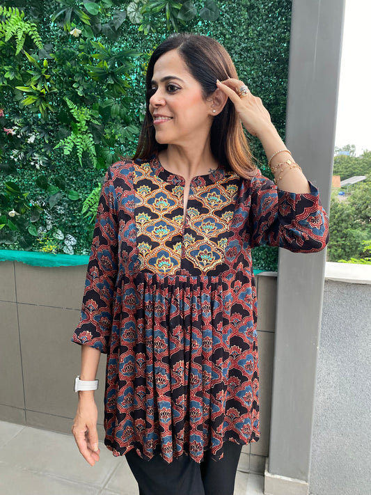Rangrez peplum top