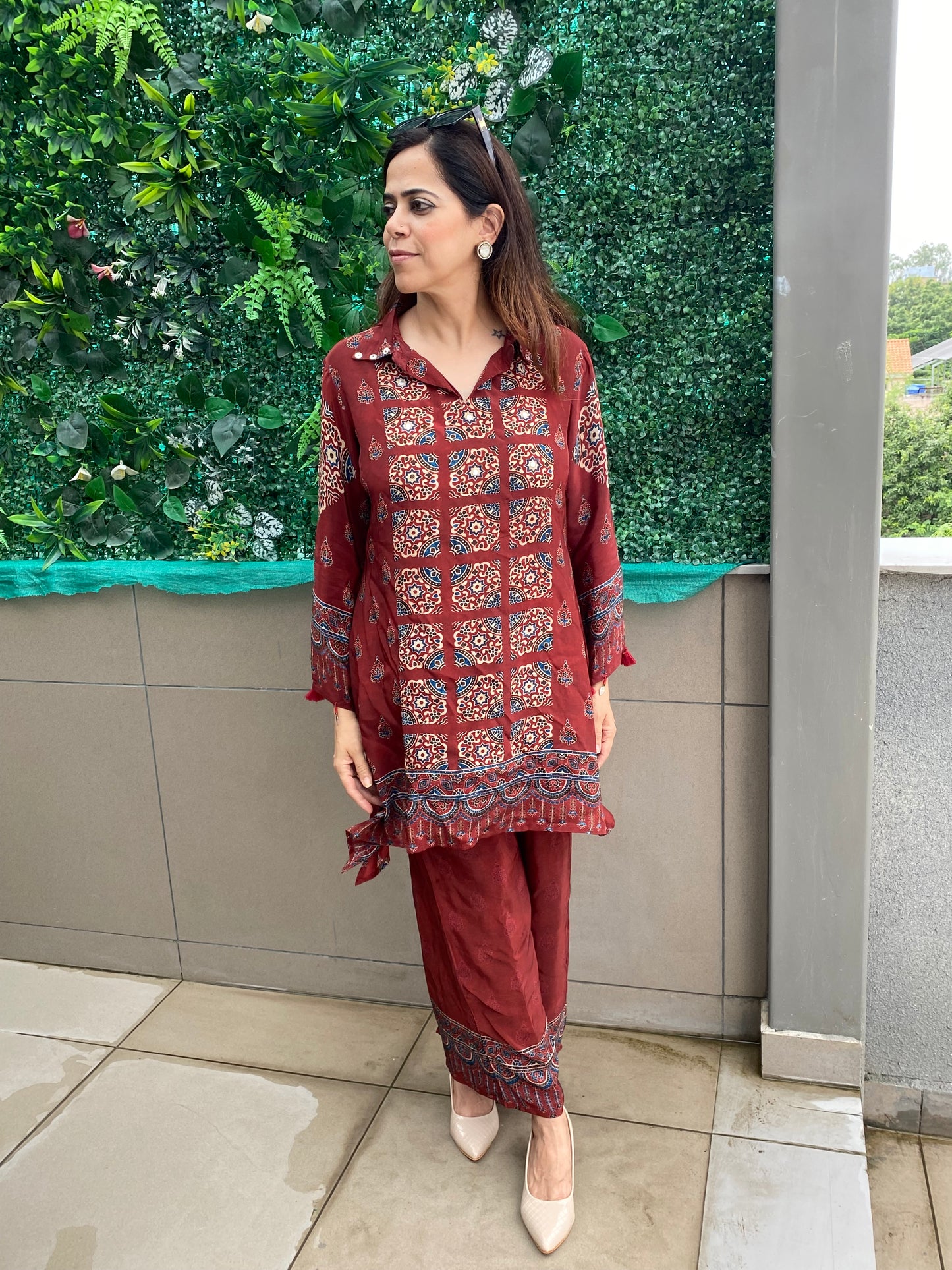 Maroon coord set
