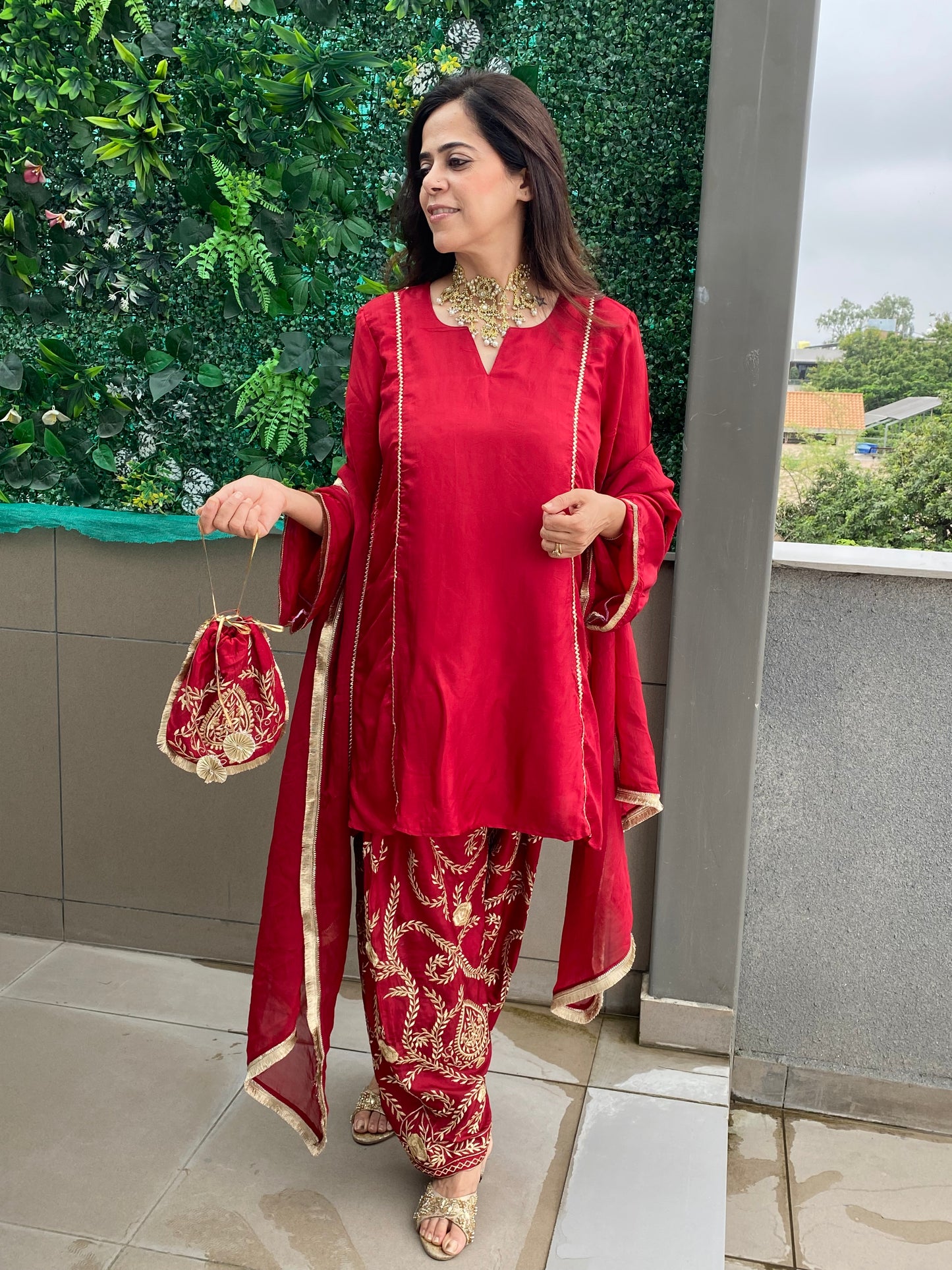 Rose riwaayat kurta set