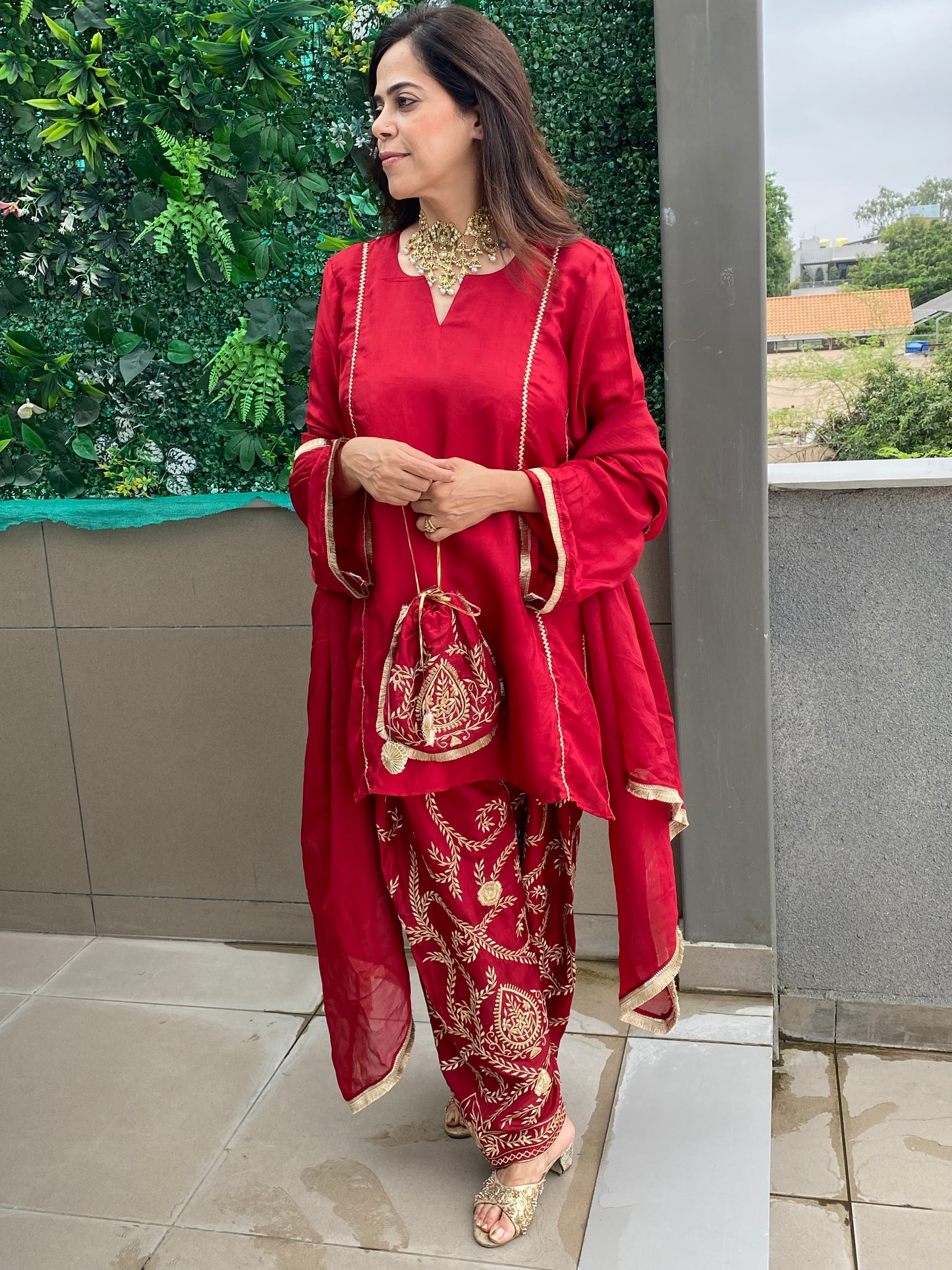 Rose riwaayat kurta set