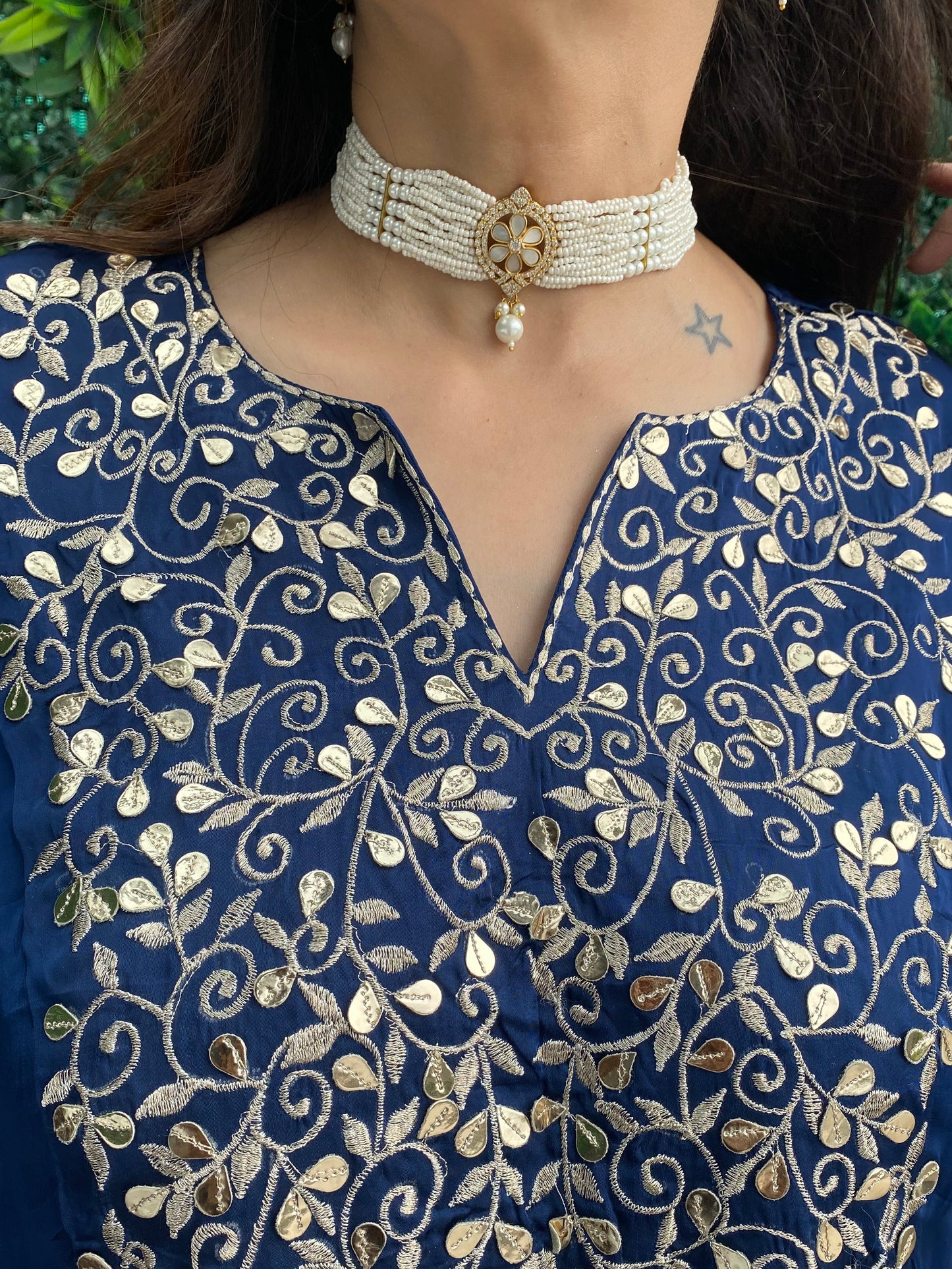 chaand choker set